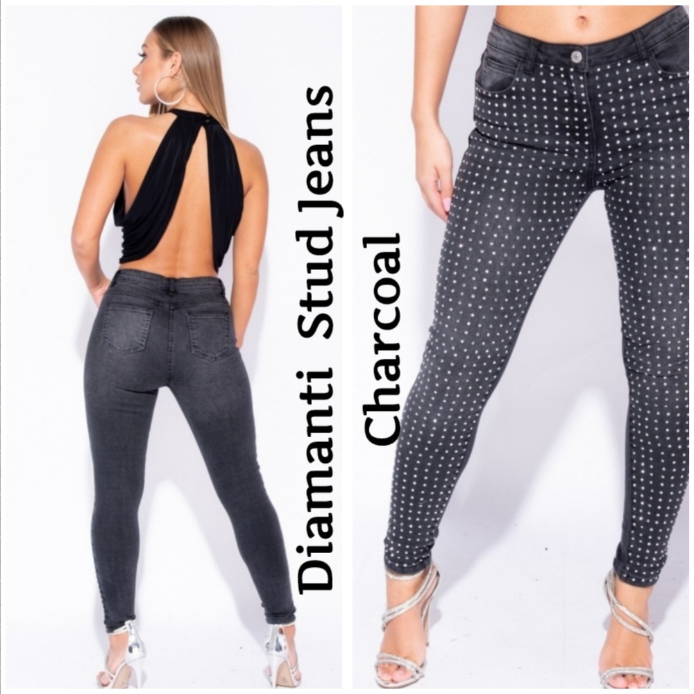 Diamante Stud Jeans